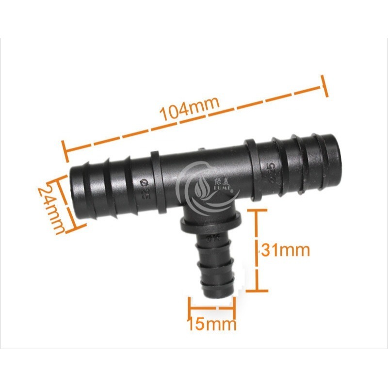 【綠美滴灌噴灌降溫工程】2804~25PE管轉16PE管異徑三通-細節圖2