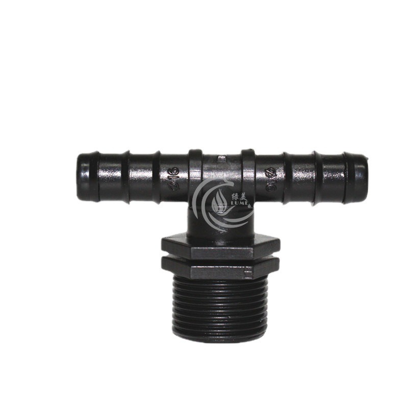 【綠美滴灌噴灌降溫工程】2502~16PE管6分外牙三通 大棚微噴滴灌管件PE管承插倒刺25外絲接頭配件【保證正廠部品】-細節圖2