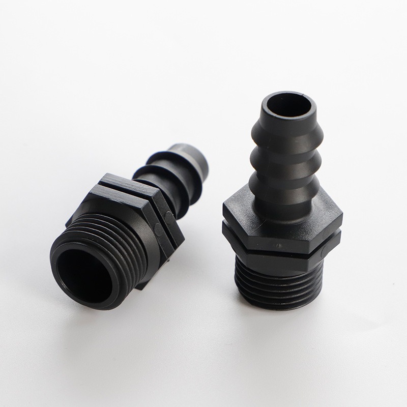 【綠美滴灌噴灌降溫工程】2301~16PE管4分外牙直通大棚微噴滴灌管件 PE管承插簡易外絲直接-細節圖5