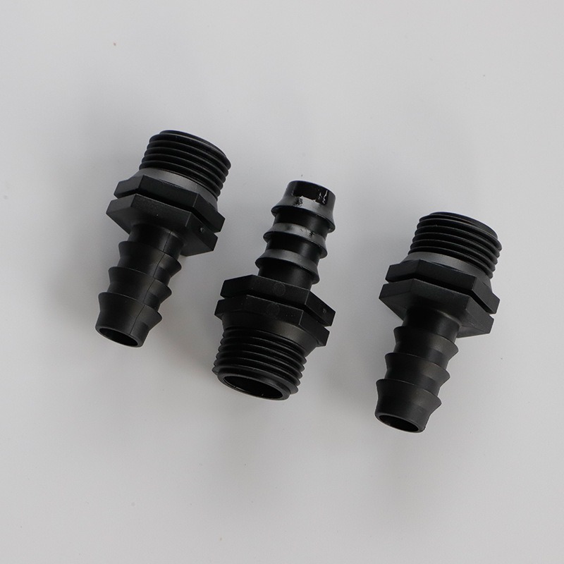 【綠美滴灌噴灌降溫工程】2301~16PE管4分外牙直通大棚微噴滴灌管件 PE管承插簡易外絲直接-細節圖6