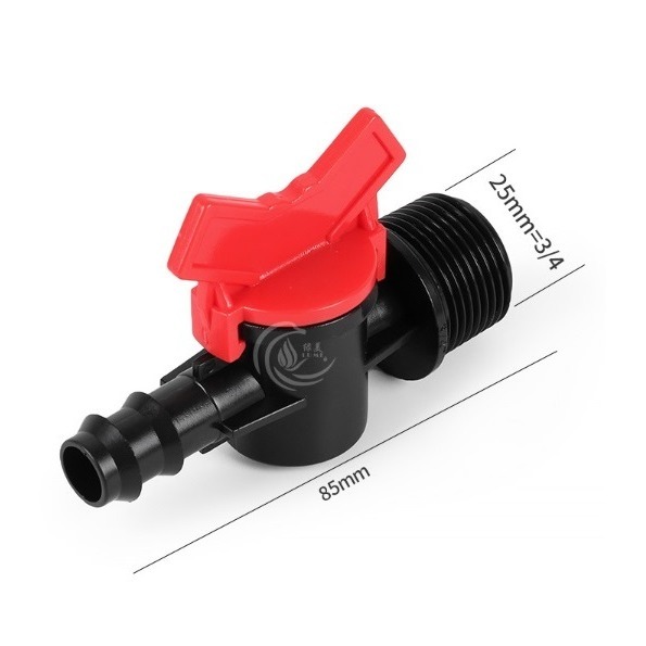 【綠美滴灌噴灌降溫工程】2409~6分外牙*16mmPE止水閥【保證正廠部品】-細節圖3