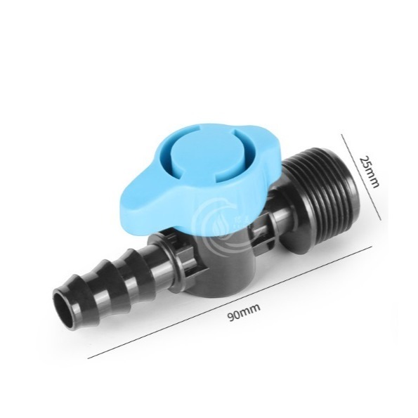 【綠美滴灌噴灌降溫工程】2409~6分外牙*16mmPE止水閥【保證正廠部品】-規格圖3