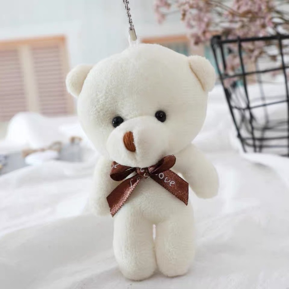 💥台灣現貨💥幸運熊 泰迪熊玩偶 禮盒 禮物裝飾12cm-細節圖2