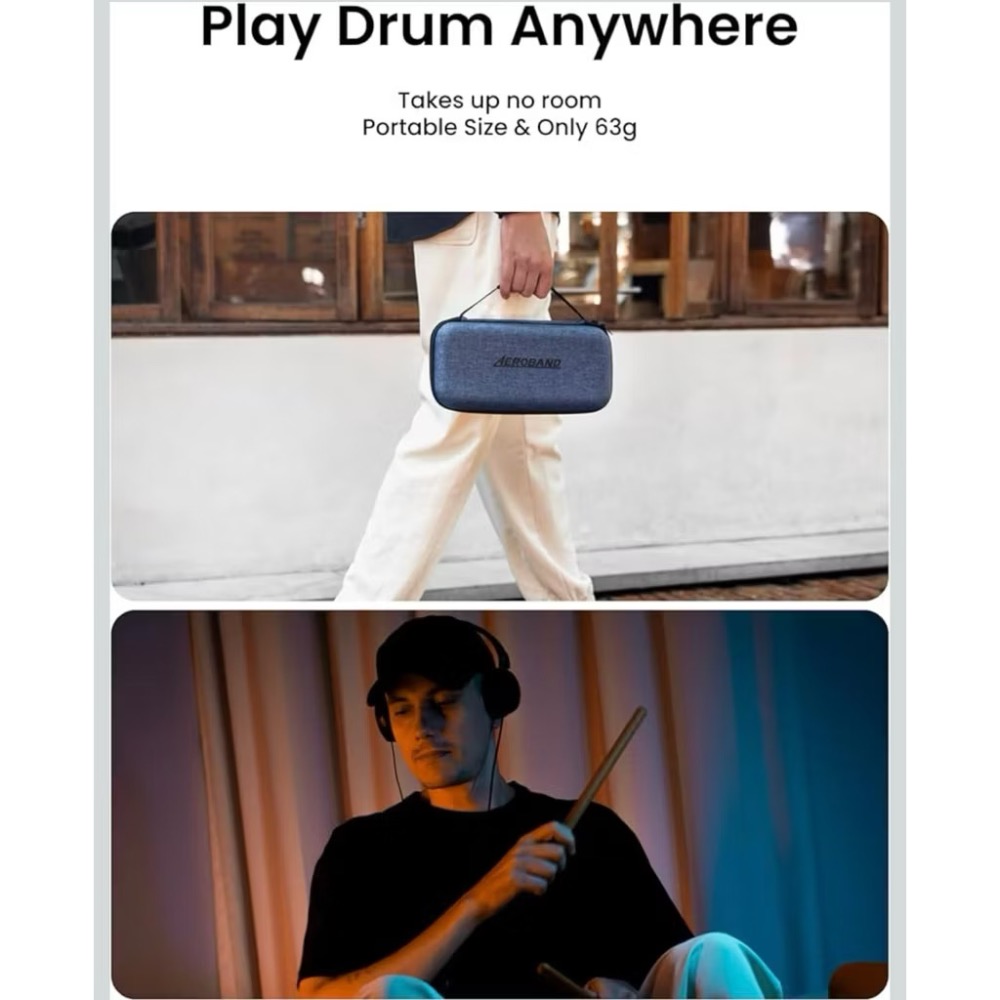 【全新現貨】Aeroband Pocketdrum 2 Max空氣架子鼓 電子股 體感 打鼓練習 鼓棒 打鼓遊戲-細節圖3