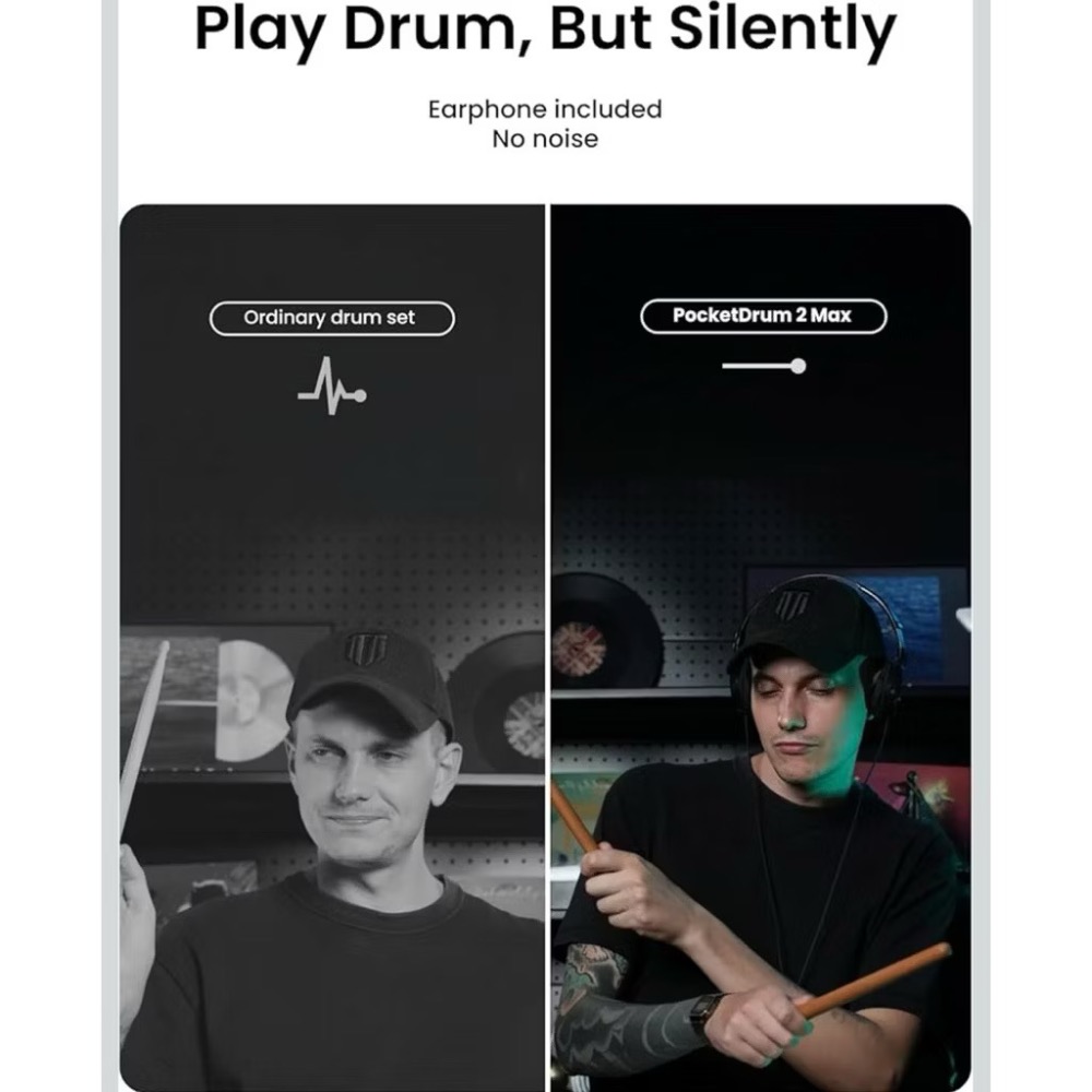 【全新現貨】Aeroband Pocketdrum 2 Max空氣架子鼓 電子股 體感 打鼓練習 鼓棒 打鼓遊戲-細節圖4