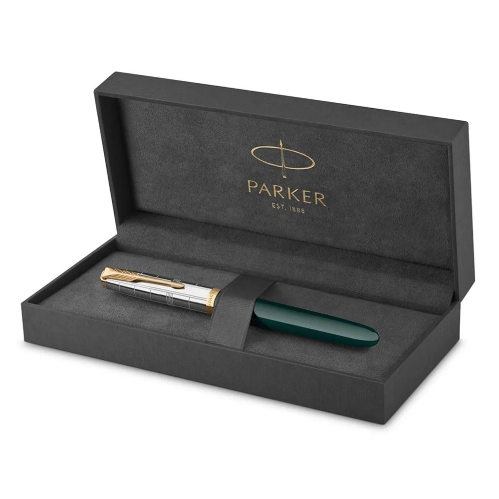 PARKER 派克 51型 雅致系列 森林綠金夾 F尖 鋼筆-細節圖3