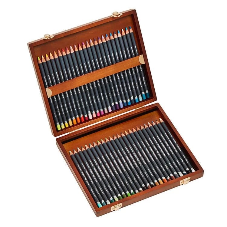 【DERWENT 德爾文】 PROCOLOUR油性色鉛48色-木盒裝 DW2302523-細節圖2