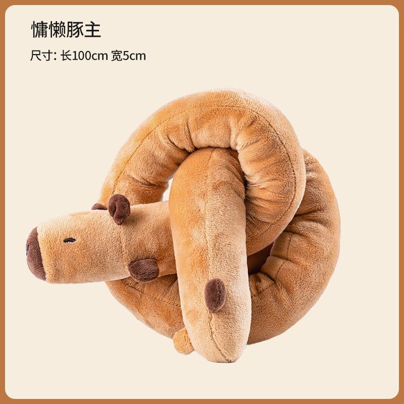<拔辣選品>長脖子長條玩具狗狗發聲玩具臘腸狗自嗨解悶磨牙神器寵物長條毛绒玩具-細節圖3