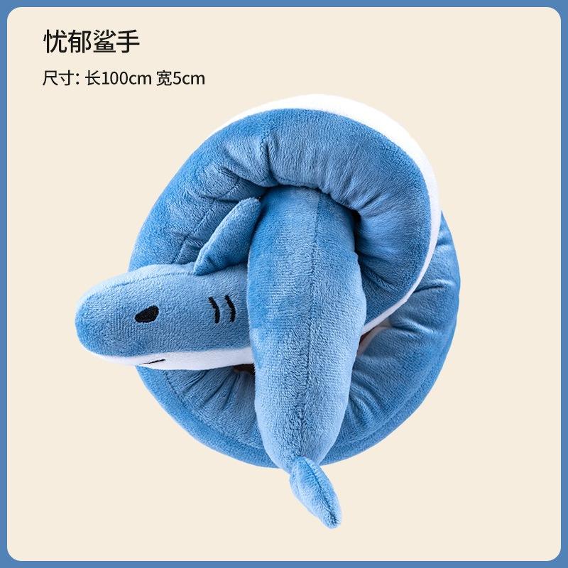 <拔辣選品>長脖子長條玩具狗狗發聲玩具臘腸狗自嗨解悶磨牙神器寵物長條毛绒玩具-細節圖4