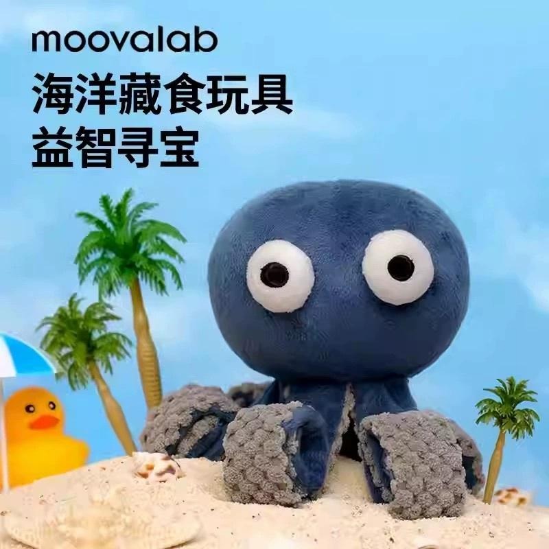 <1313選物>MoovaLa么哇藏食玩具狗狗玩具發聲耐咬磨牙毛绒小狗寵物互動柴犬逗狗解悶-細節圖2