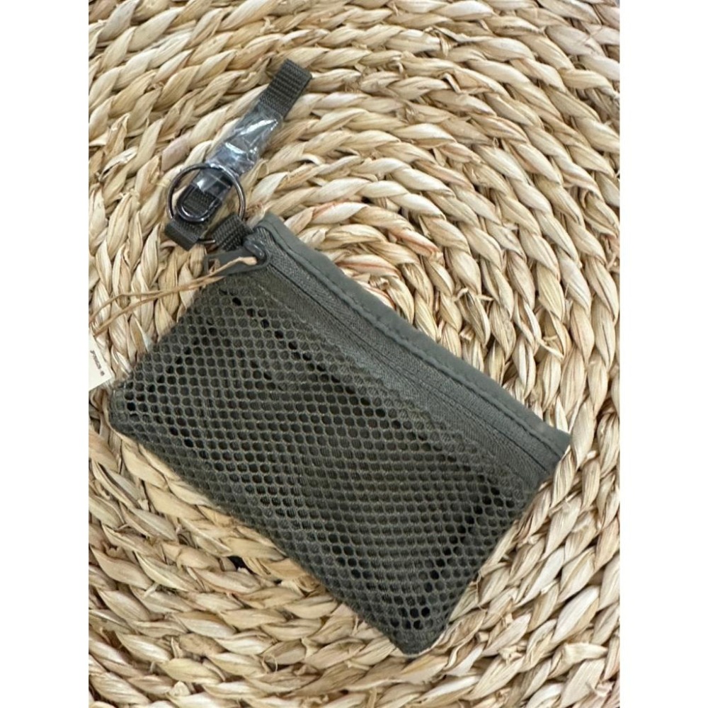 日本 MUJI 無印良品 聚酯纖維卡片夾 零錢包 卡片鑰匙包 收納小袋-細節圖3