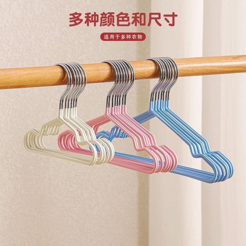 #現貨 寵物衣架兒童衣架防滑衣架貓咪狗狗金屬衣架小型衣架鐵製衣架繽紛多色衣架 3入組-細節圖2