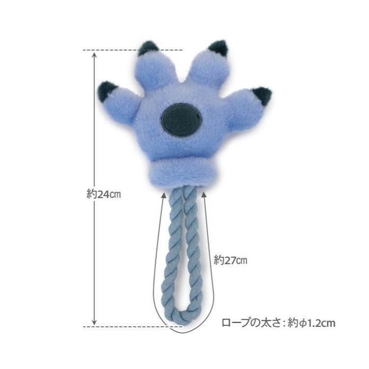 現貨 [ PET PARADISE ] 正版日本連線商品迪士尼史迪奇爪子繩結BB叫玩具星際寶貝史迪奇寵物玩具拉扯互動玩具-細節圖3