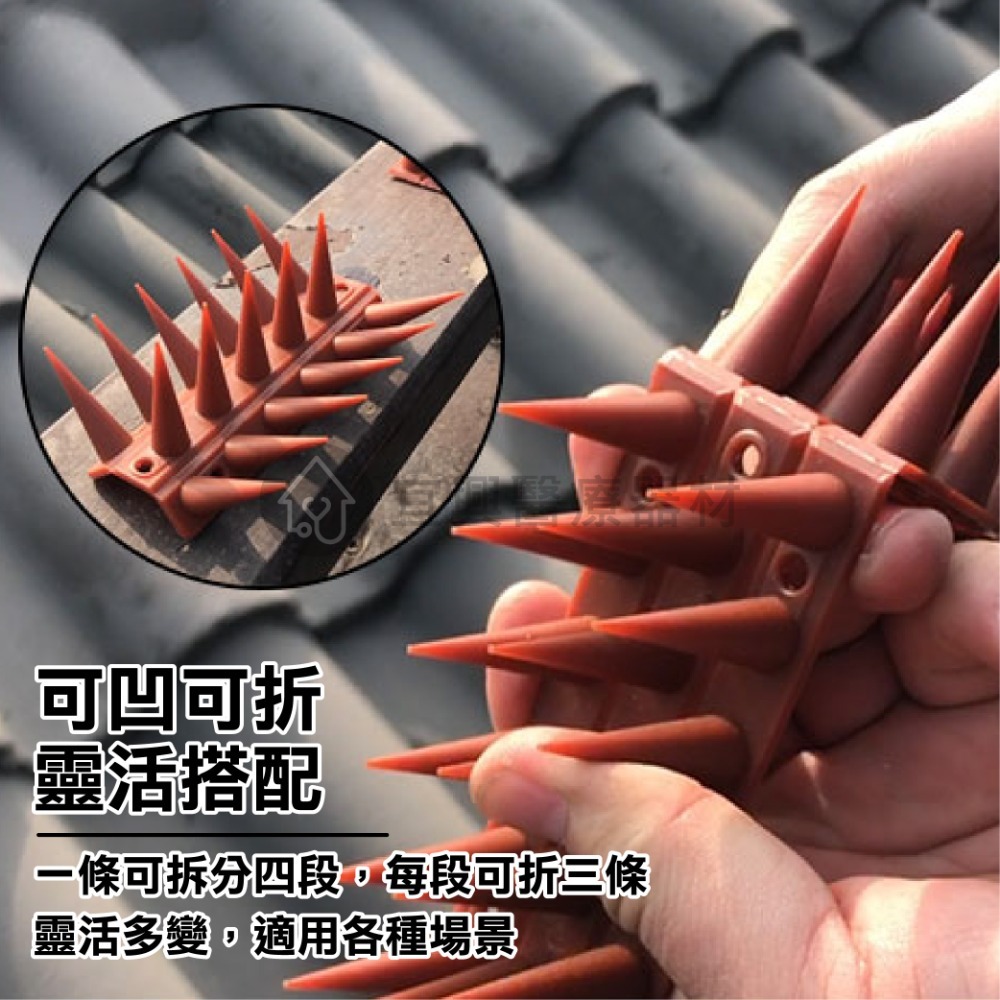 防鳥刺 防鳥器 防盜刺 防鳥屎 防麻雀 驅鳥 防貓刺 防鴿子 驅鳥神器 趕鳥器 趕貓 趕鳥刺 驅鼠-細節圖4