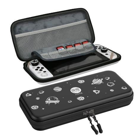 任天堂 SWITCH【良值】收納包 L623 太空-黑 收納包 硬殼包 保護包 攜帶包 外出包-細節圖2