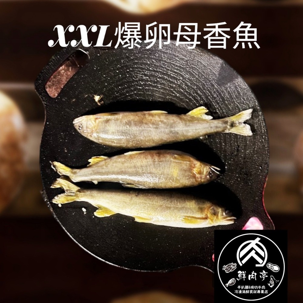 台灣XXL爆卵母香魚 (1kg/5尾) 魚卵飽滿母香魚 新鮮活凍黃金母香魚 無包冰 🧊鮮肉亭🧊-細節圖3