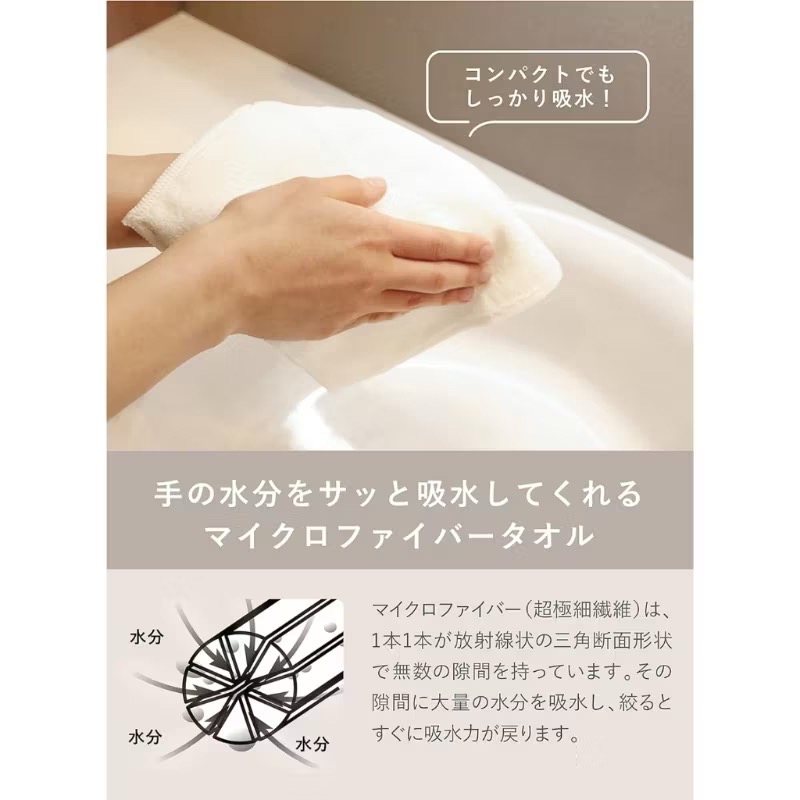 日本CB JAPAN Carari 高吸水 超細 纖維速乾 萬用方巾10入組 擦手巾 廚房抹布 洗臉巾...-細節圖8