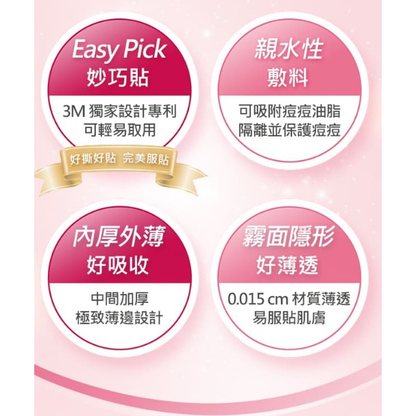 3M神無暇 荳痘貼27入 0.015cm -霧面隱形好薄透 | -內厚外薄好吸收 其他-細節圖3