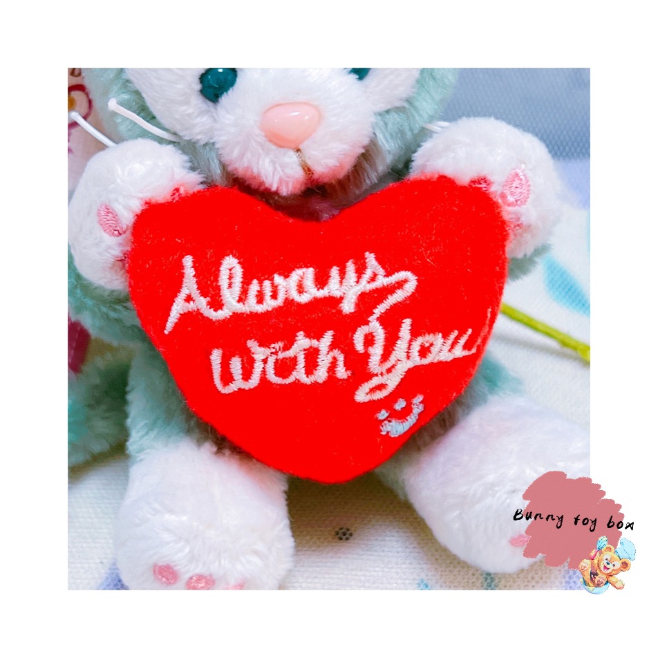 現貨 ✨ 日本 東京 海洋迪士尼 Duffy 2017情人節限定 畫家貓坐姿吊飾 玩偶 傑拉托尼-細節圖3