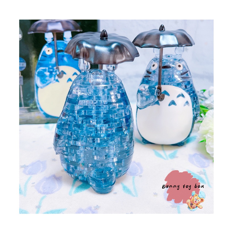 現貨 ✨ 宮崎駿 大龍貓 透明 立體 水晶 拼圖 龍貓 42片 萬代 3D BEVERLY-細節圖4