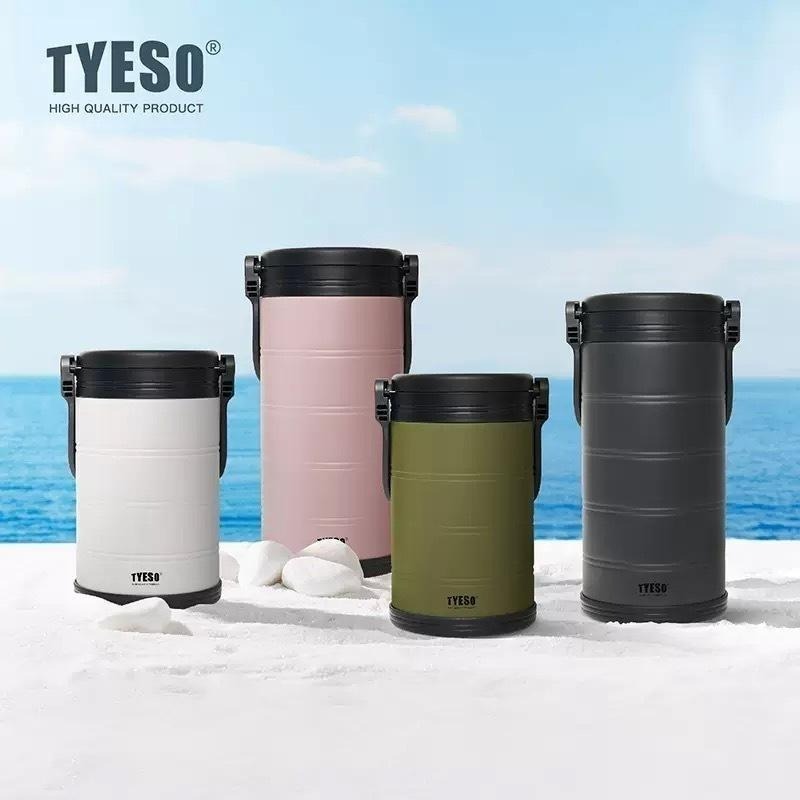 TYESO泰碩 5000ml/6600ml大容量手提冰桶 304不鏽鋼手提保溫保冰桶 戶外露營活動多功能手提行動冰箱-細節圖8