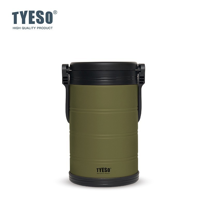 TYESO泰碩 5000ml/6600ml大容量手提冰桶 304不鏽鋼手提保溫保冰桶 戶外露營活動多功能手提行動冰箱-規格圖9