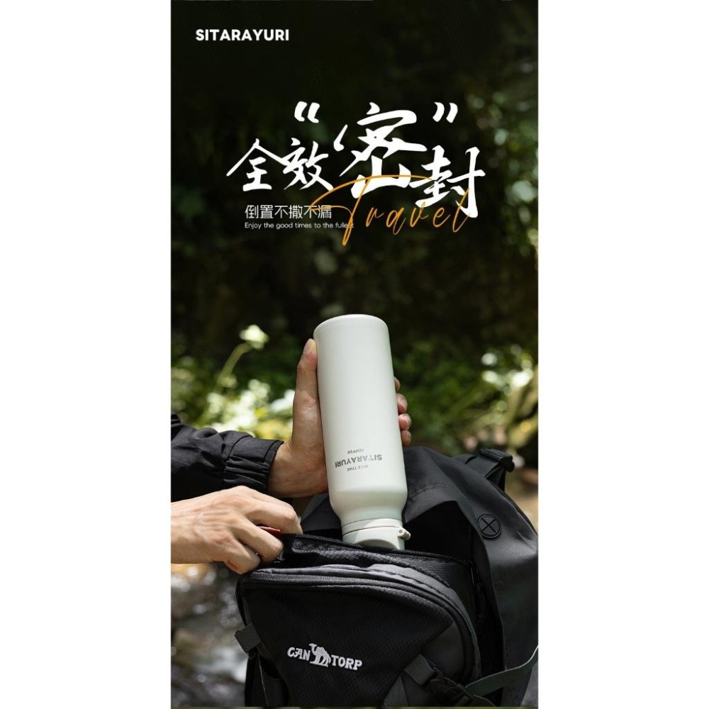 最新SITARAYURI一鍵彈蓋運動水壺 304不鏽鋼600ml手提保溫杯 按壓彈蓋隨行咖啡杯 單手按鍵彈蓋車載保溫杯-細節圖9