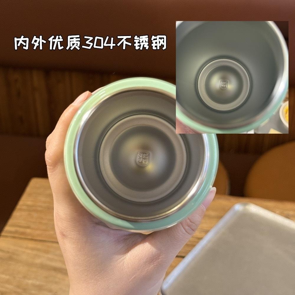 TYESO保溫杯 304不鏽鋼600ml/750ml/900ml大容量運動保溫杯 防漏旋轉杯蓋附矽膠提手不鏽鋼運動水壺-細節圖4