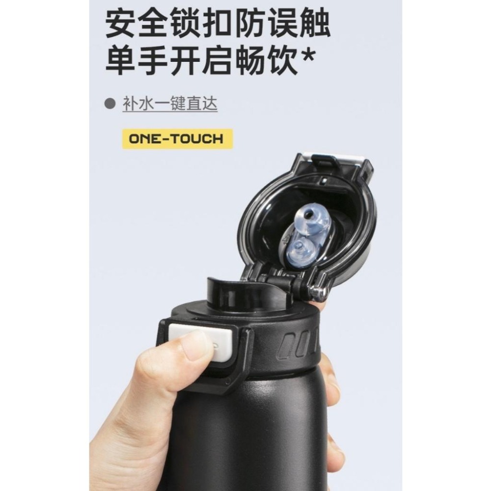 DODGE道奇尚品雙飲杯 316不鏽鋼運動保溫杯 430ml/520ml手提隨行杯 一鍵彈蓋環保咖啡杯 雙飲杯蓋車載水壺-細節圖6