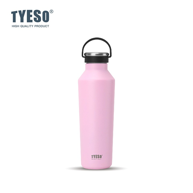 TYESO保溫杯 304不鏽鋼500ml/750ml/900ml大容量運動保溫杯 防漏旋轉杯蓋附矽膠提手不鏽鋼運動水壺-規格圖9