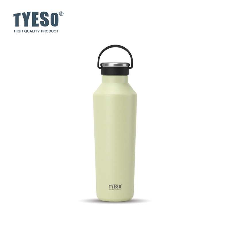 TYESO保溫杯 304不鏽鋼500ml/750ml/900ml大容量運動保溫杯 防漏旋轉杯蓋附矽膠提手不鏽鋼運動水壺-規格圖9