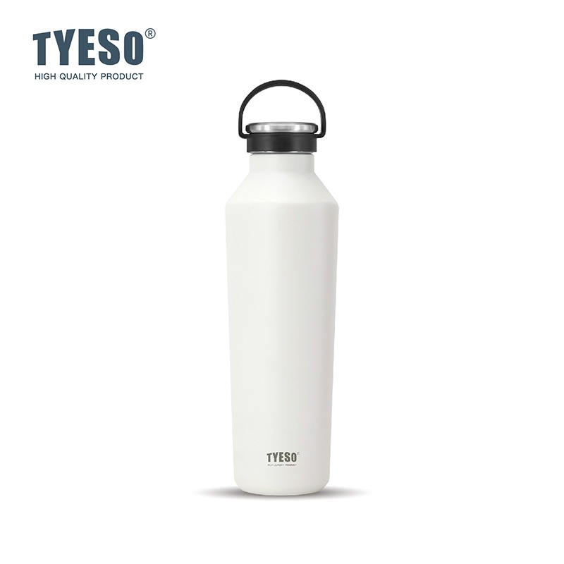 TYESO保溫杯 304不鏽鋼500ml/750ml/900ml大容量運動保溫杯 防漏旋轉杯蓋附矽膠提手不鏽鋼運動水壺-規格圖9