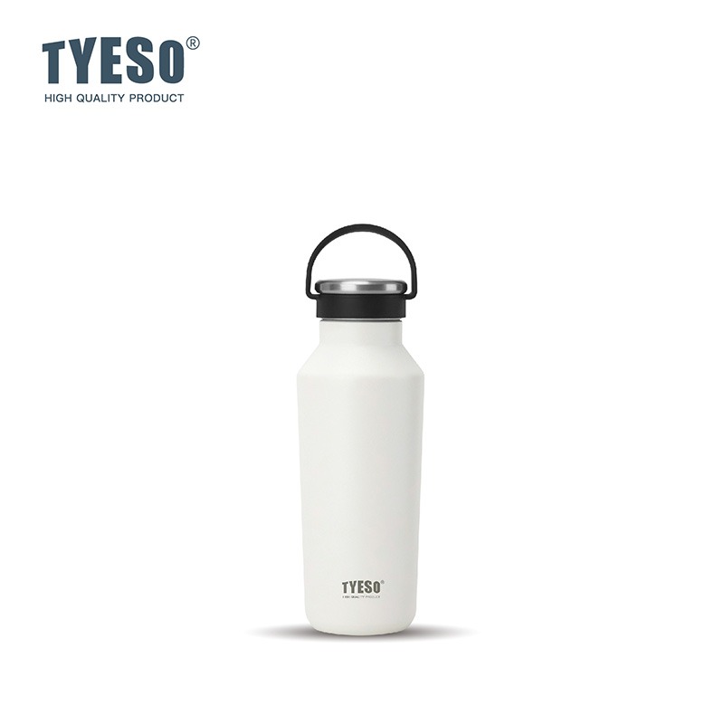 TYESO保溫杯 304不鏽鋼500ml/750ml/900ml大容量運動保溫杯 防漏旋轉杯蓋附矽膠提手不鏽鋼運動水壺-規格圖9