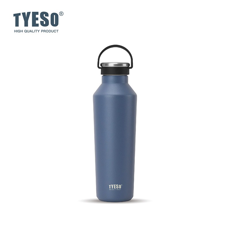TYESO保溫杯 304不鏽鋼500ml/750ml/900ml大容量運動保溫杯 防漏旋轉杯蓋附矽膠提手不鏽鋼運動水壺-規格圖9