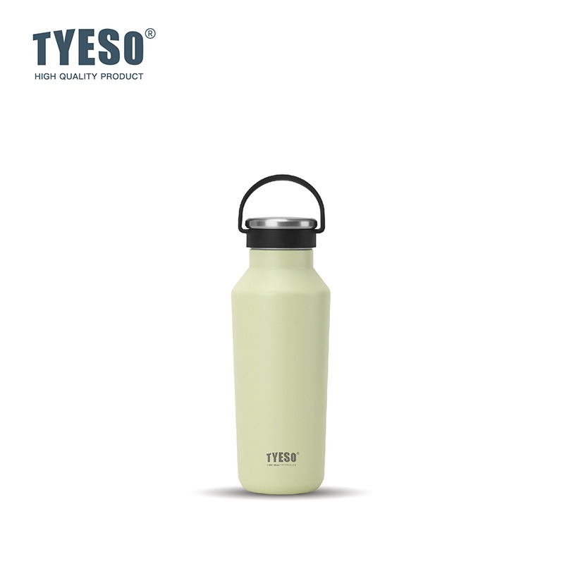 TYESO保溫杯 304不鏽鋼500ml/750ml/900ml大容量運動保溫杯 防漏旋轉杯蓋附矽膠提手不鏽鋼運動水壺-規格圖9