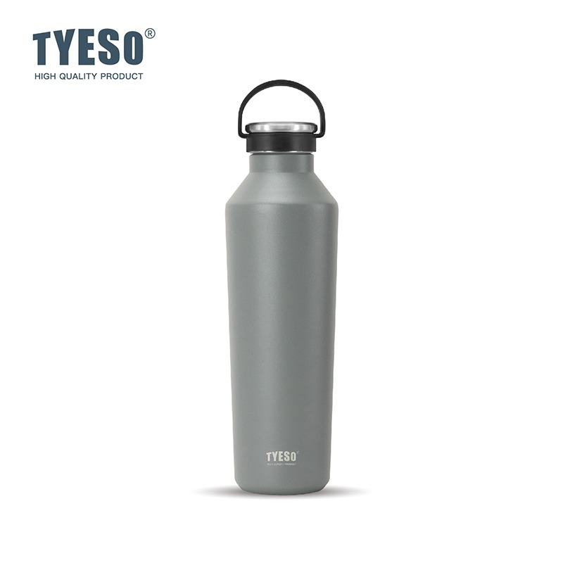 TYESO保溫杯 304不鏽鋼500ml/750ml/900ml大容量運動保溫杯 防漏旋轉杯蓋附矽膠提手不鏽鋼運動水壺-規格圖9