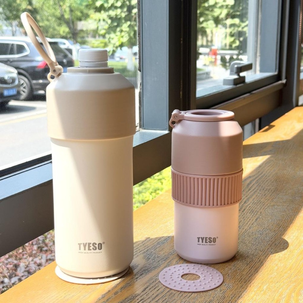 TYESO寶特瓶專用保冷瓶 304不鏽鋼飲料保冰杯 手搖茶保溫保冷杯套 大容量保溫杯套 杯體保溫保冷防燙套 直身保溫杯套-細節圖9