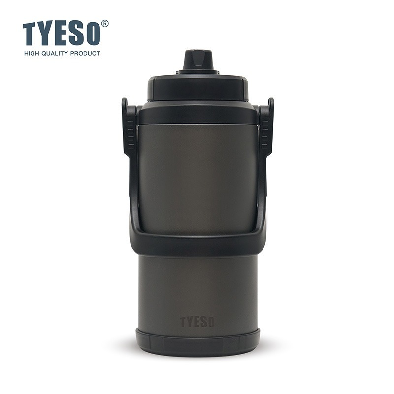 新品 TYESO大容量不鏽鋼手提兩用壺2000ml/2500ml/3000ml/3500ml 可調節肩帶手提便攜運動水壺-規格圖9