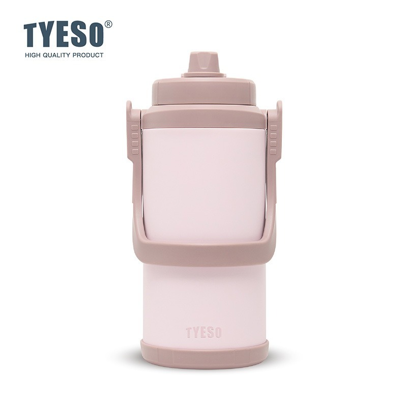 新品 TYESO大容量不鏽鋼手提兩用壺2000ml/2500ml/3000ml/3500ml 可調節肩帶手提便攜運動水壺-規格圖9