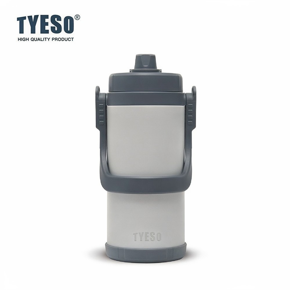 新品 TYESO大容量不鏽鋼手提兩用壺2000ml/2500ml/3000ml/3500ml 可調節肩帶手提便攜運動水壺-規格圖9