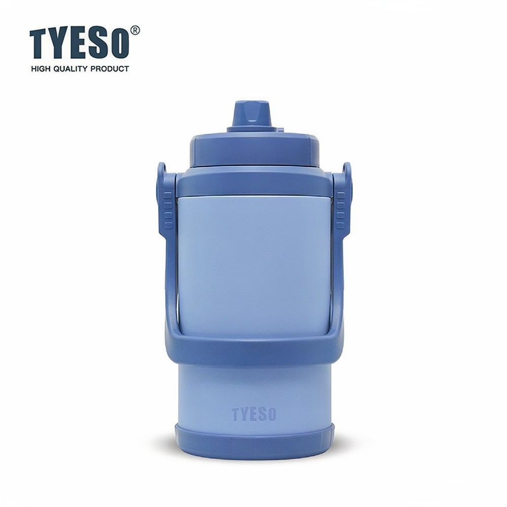 新品 TYESO大容量不鏽鋼手提兩用壺2000ml/2500ml/3000ml/3500ml 可調節肩帶手提便攜運動水壺-規格圖9