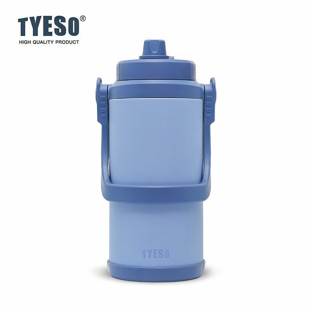 新品 TYESO大容量不鏽鋼手提兩用壺2000ml/2500ml/3000ml/3500ml 可調節肩帶手提便攜運動水壺-規格圖9