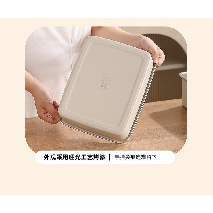 現貨304不鏽鋼鎖鮮方型保鮮盒 多功能食物儲物盒 卡扣密封蓋可微波不鏽鋼餐盒便當盒 烤漆工藝不鏽鋼保鮮燕麥盒 食物保鮮盒-細節圖6