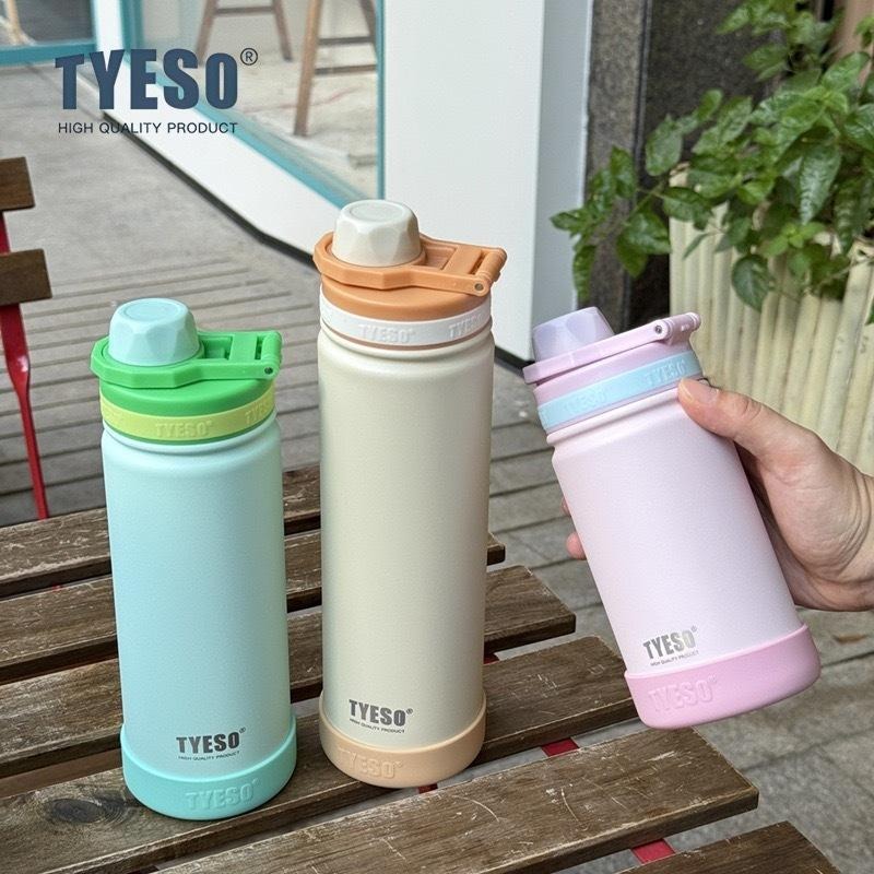 TYESO318運動水壺(兒童版) 304不鏽鋼420ml/600ml/750ml/運動保溫杯 防漏杯蓋附提手運動水壺-細節圖2