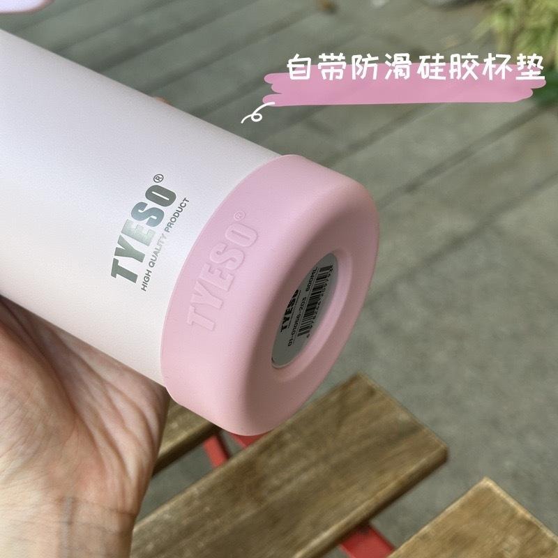 TYESO318運動水壺(兒童版) 304不鏽鋼420ml/600ml/750ml/運動保溫杯 防漏杯蓋附提手運動水壺-細節圖8