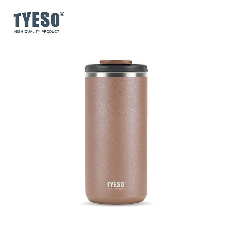 TYESO保溫杯 304不鏽鋼咖啡杯 600ml/750ml不鏽鋼輕巧隨行杯 環保防漏車載咖啡杯 翻蓋直身不鏽鋼保溫杯-規格圖9