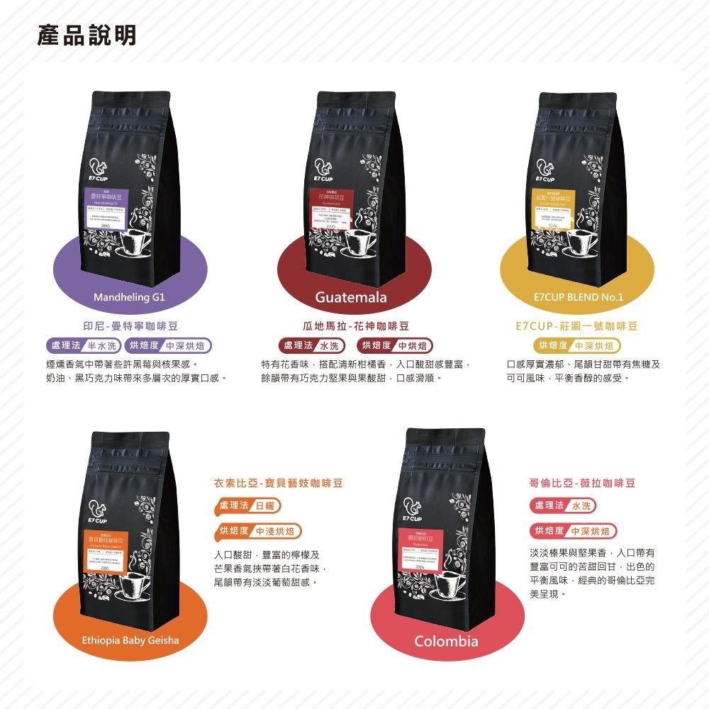E7CUP哥倫比亞-薇拉咖啡豆(200G)-細節圖4