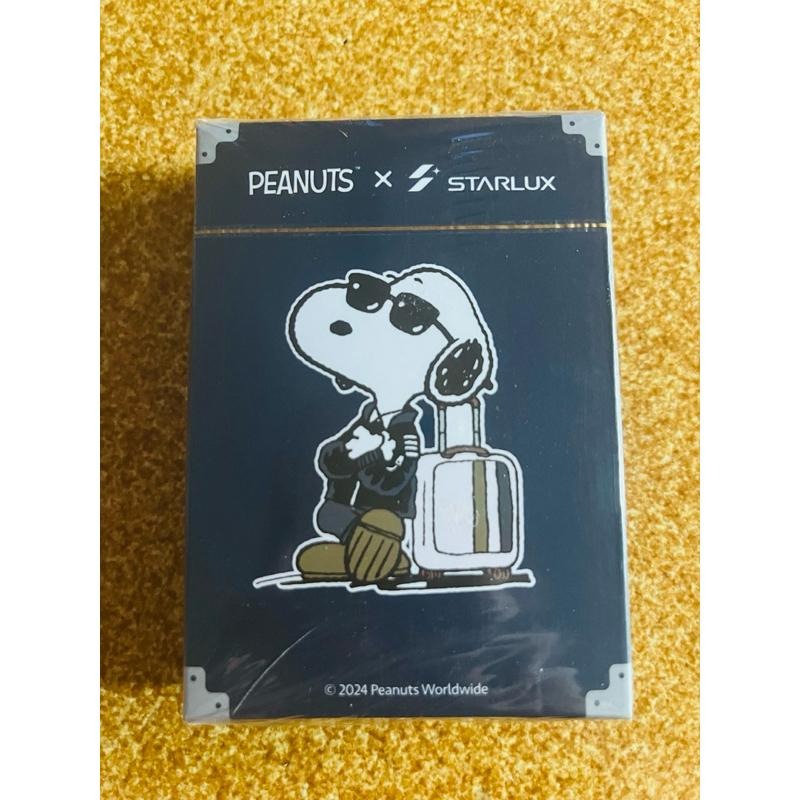 史努比snoopy x星宇聯名撲克牌 藍 全新未拆-細節圖2