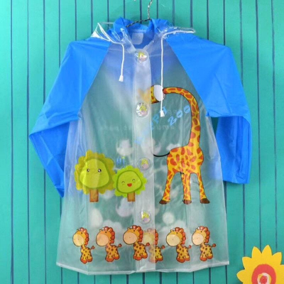 🍭快速出貨🍭PVC 長頸鹿 兒童卡通雨衣 釦式雨衣 連體雨衣 現貨
