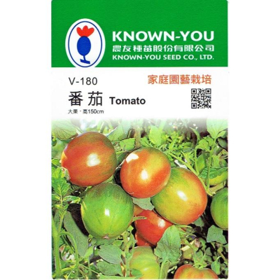 四季園 番茄 大果 Tomato【農友種苗】蔬菜原包裝種子 約30粒/包 新鮮種子